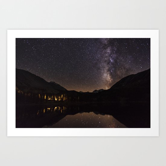 Night Glow Stars Art Print