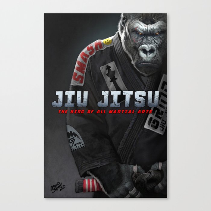 Jiu Jitsu is King Canvas Print