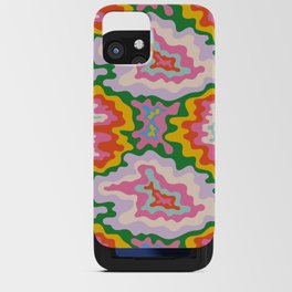 Abstract psychedelic tie dye seamless pattern illustration iPhone Card Case