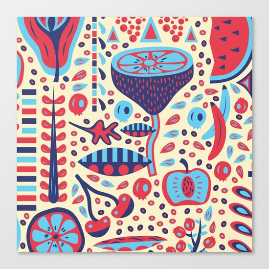 FRUIT PATTERNS Canvas Print