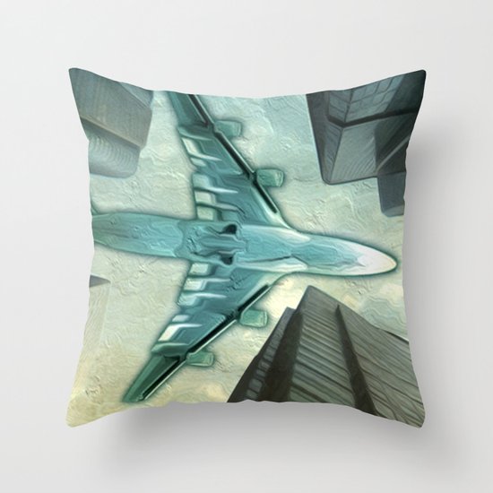 Flight path Throw Pillow