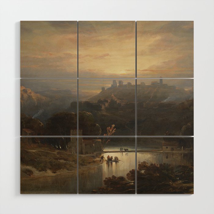 El Castillo de Alcalá de Guadaíra - David Roberts Wood Wall Art