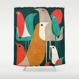 Flock of Birds Shower Curtain