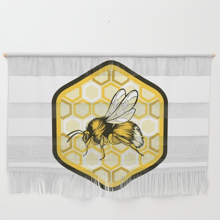 Bumblebee Emblem Illustration Wall Hanging