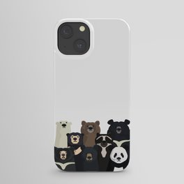 Bear family portrait iPhone Case