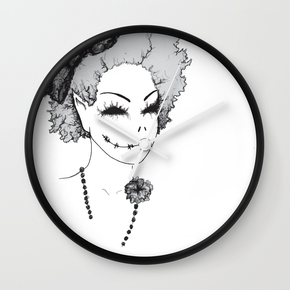 Evil Pose Art Evil Pose Wall Clock By Lizibbotson Society6 society6