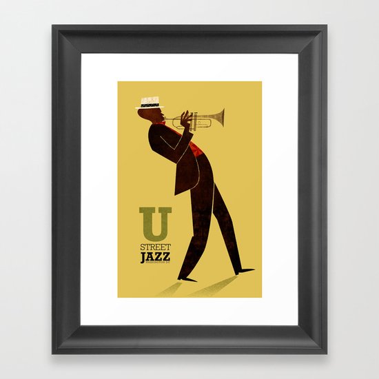 U Street Jazz (Trumpet) Framed Art Print