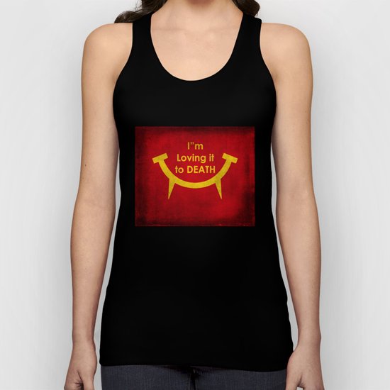 McViper the zombie and vampire fast food chain, Bloody good food is our motto! Unisex Tank Top