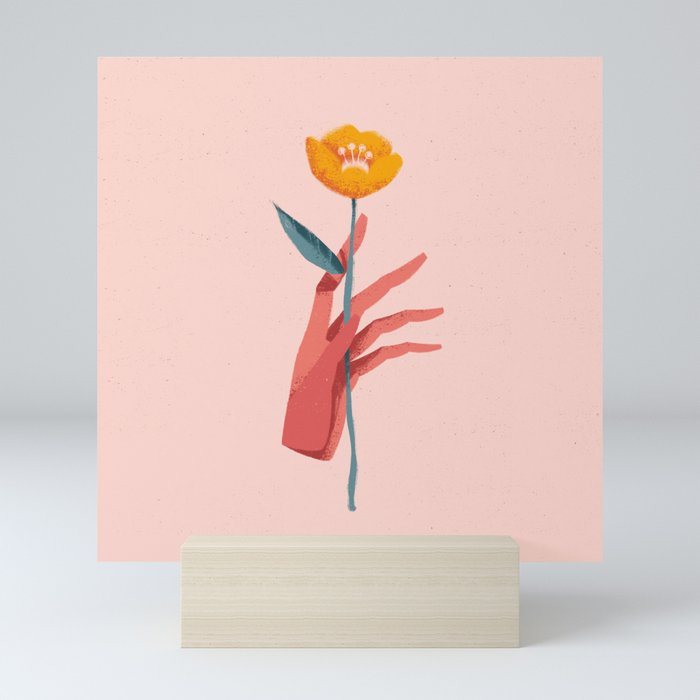Hold That Flower Mini Art Print