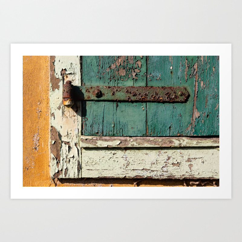 Old Wood An Rusty Grunge Barn Door Art Print By Moonfluff Society6