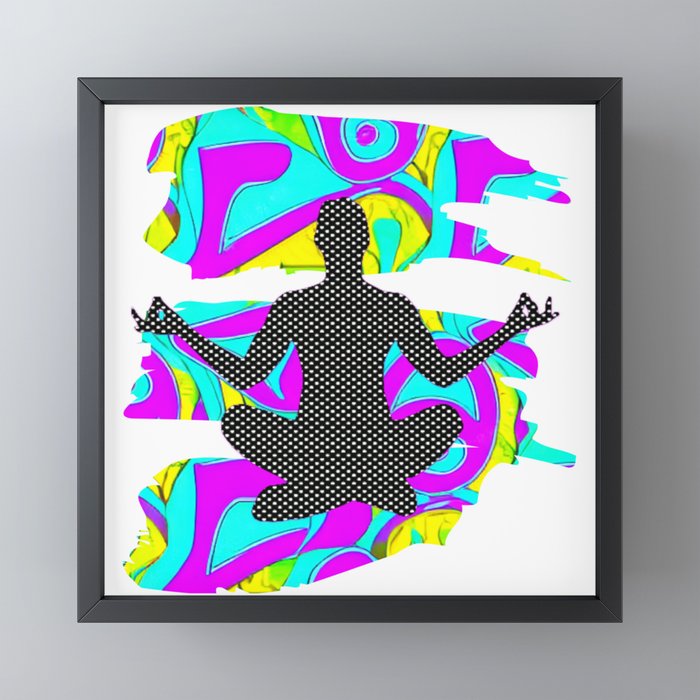 Colorful Yoga Framed Mini Art Print