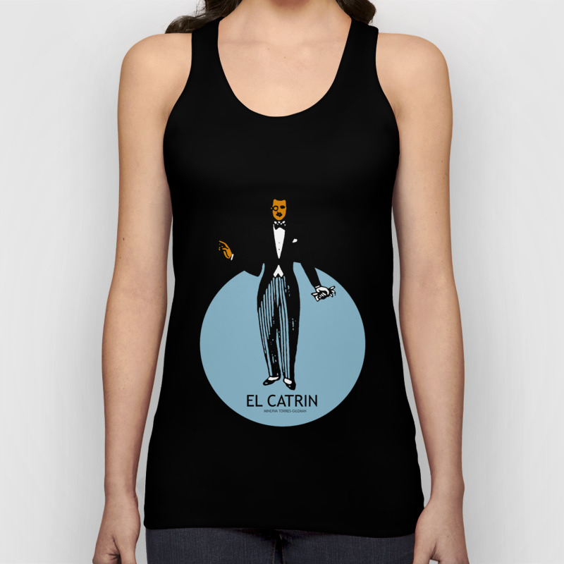 El Catrin Mexican Loteria Card Unisex Tank Top By Minervatg Society6