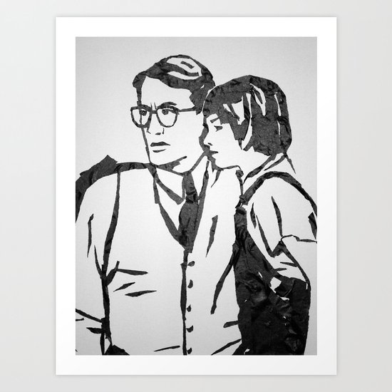 Scout and Atticus Art Print