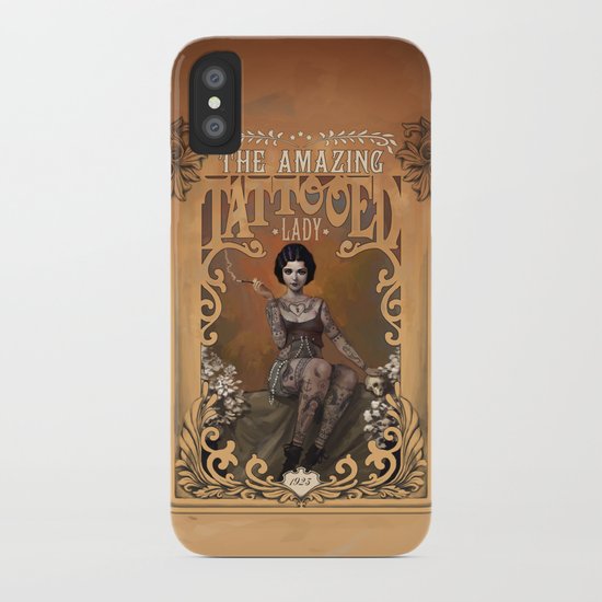 The Amazing Tattooed Lady iPhone Case