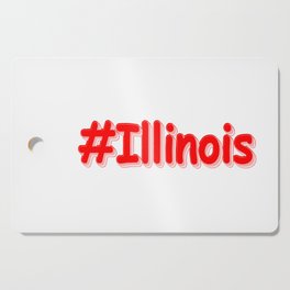 "#Illinois " Cute Design. Buy Now Cutting Board
