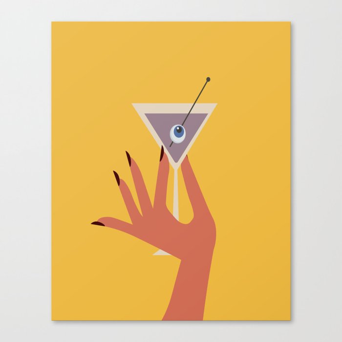 Vodka Martini - Boo Drink Canvas Print