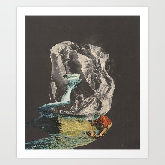 upstream Art Print