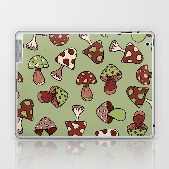 Vintage mushrooms 5 Laptop & iPad Skin