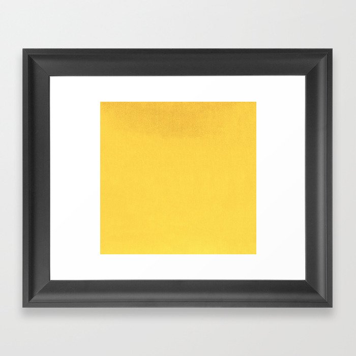 Yellow Velvet Framed Art Print