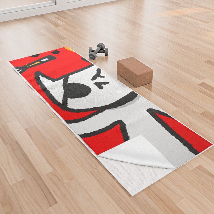 KILLER CAT Yoga Towel