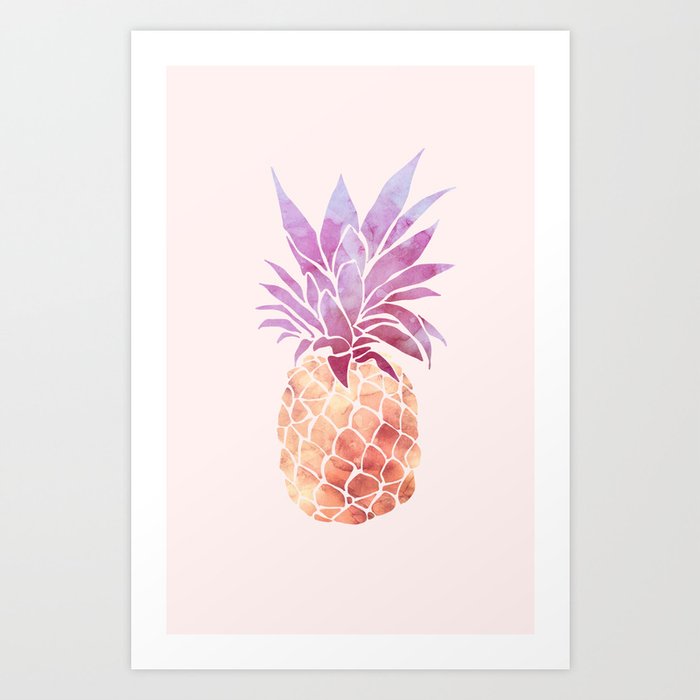 JUICY Pineapple Art Print