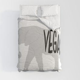 vegan (elephant)  Comforter