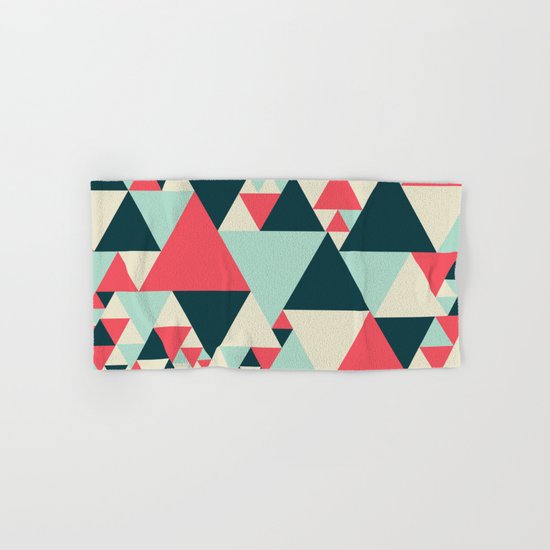 Triangular Pattern Hand & Bath Towel
