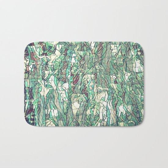 Abstract green Bath Mat