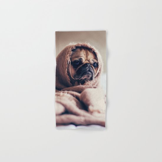 Cute Little Pug Hand & Bath Towel