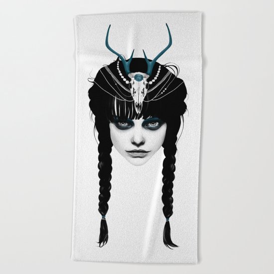 Wakeful Warrior - In Blue Beach Towel