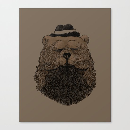 Grizzly Beard Canvas Print