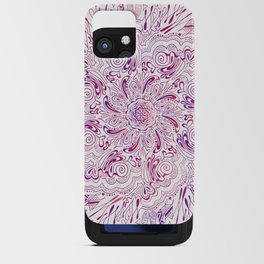 Love Mandala in Light Pink and Purple iPhone Card Case