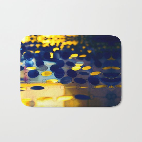 GLAM CIRCLES #Blue #1 Bath Mat