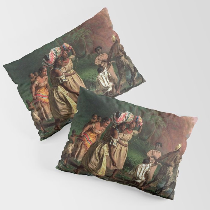 African American Masterpiece 'Emancipation or On to Liberty' by Theodor Kaufmann Pillow Sham