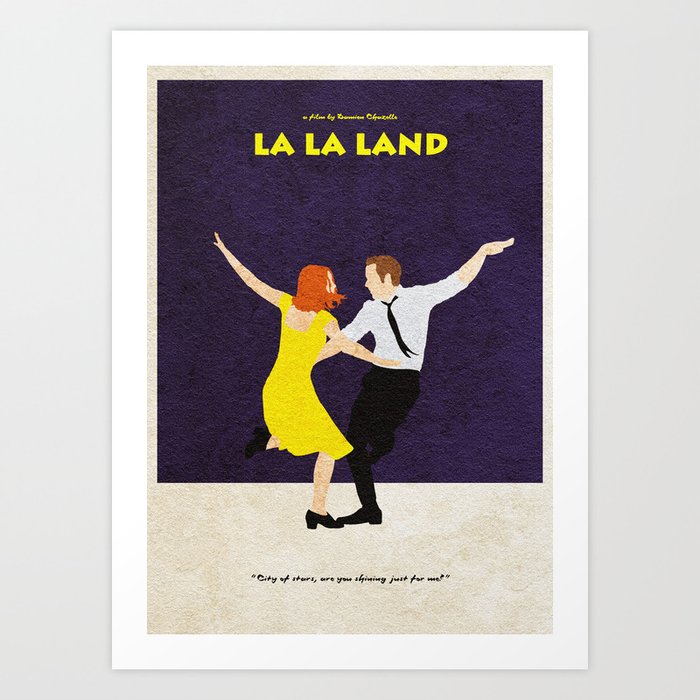 La La Land Alternative Minimalist Film Poster Art Print By A Deniz Akerman Society6