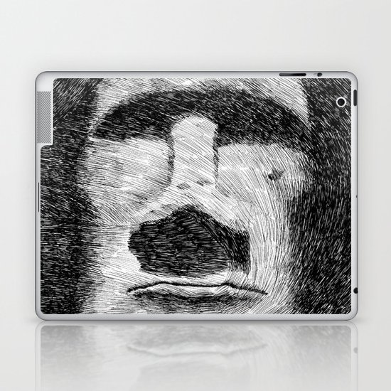 Easter island - Moai statue - Ink Laptop & iPad Skin