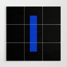 letter L (Blue & Black) Wood Wall Art