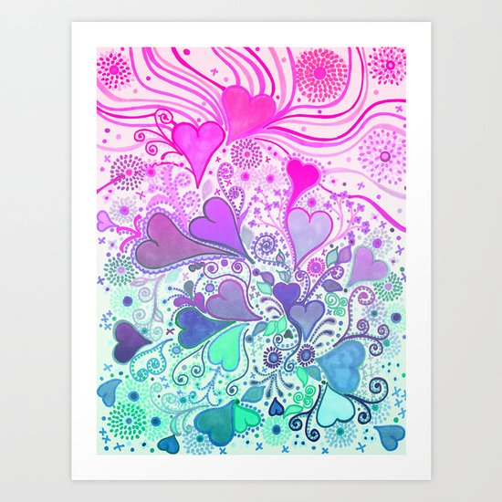 Doodle LOVE... Art Print