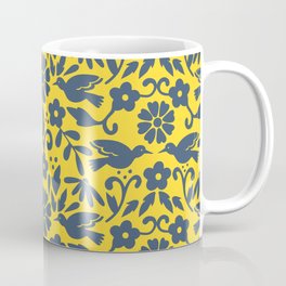 Otomi inspired flowers and birds Mug