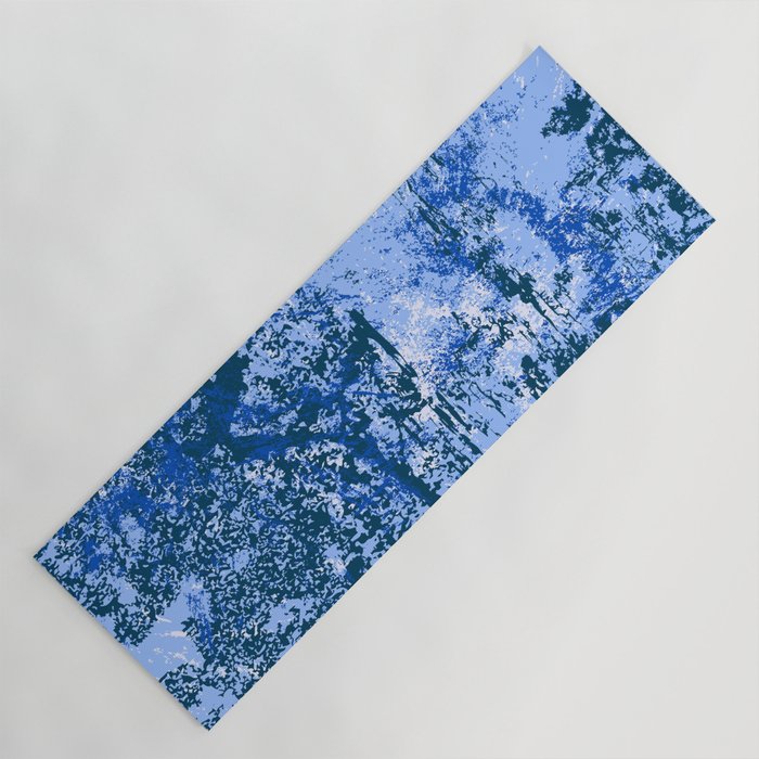 Abstract Dark Blue and Light Blue Background. Yoga Mat