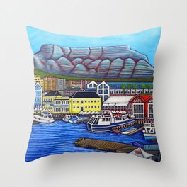 Colours of Cape Town Throw Pillow