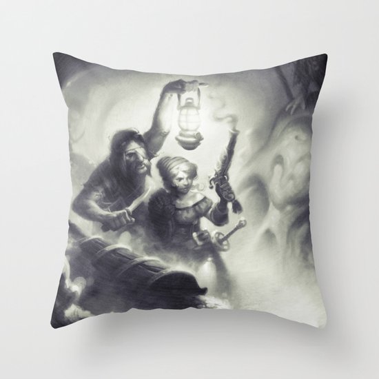 The Intruders Throw Pillow