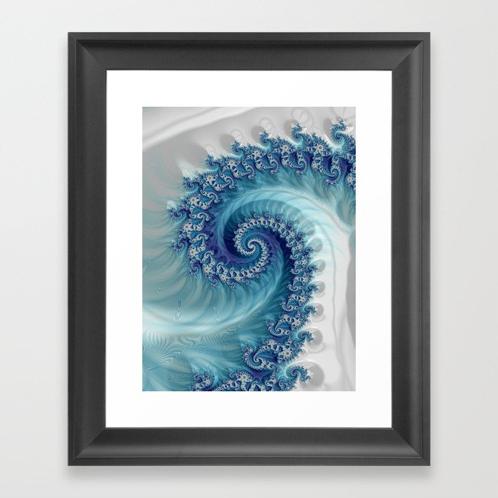 Sound of Seashell - Fractal Art Framed Art Print