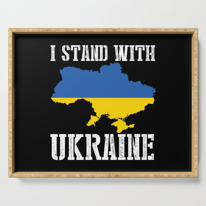 I Stand With Ukraine Serving Tray