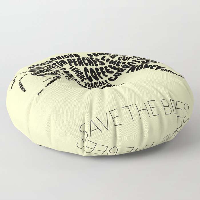 Save the bees Floor Pillow