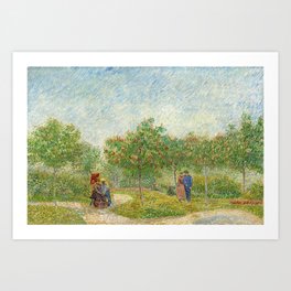 Vincent van Gogh "Garden with Courting Couples, Square Saint-Pierre" Art Print