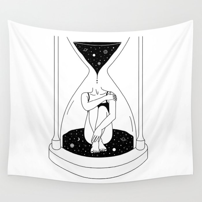 Times Runs Out Wall Tapestry