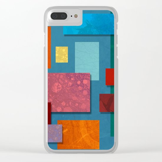Abstract #324 Clear iPhone Case
