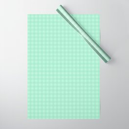 Mint Green Gingham Wrapping Paper