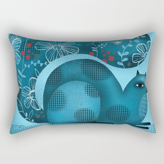 BLUE SQUIRREL Rectangular Pillow
